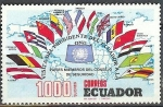 Stamps Ecuador -  Visita del presidente del ecuador a la ONU