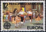 Stamps : Europe : Andorra :  EUROPA 1981. BAILE DE SANTA ANA