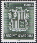 Stamps Andorra -  SERIE BÁSICA. ESCUDO DE ANDORRA