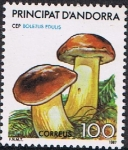 Stamps : Europe : Andorra :  NATURALEZA. SETA CALABAZA (BOLETUS EDULIS)