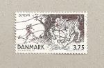 Stamps Denmark -  Europa