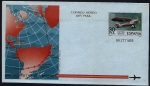 Stamps Spain -  Aerograma - vuelo del 