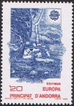 Stamps Andorra -  EUROPA 1988. MEDIOS DE COMUNICACIÓN Y TRANSPORTE. CAMINO MEDIEVAL