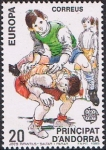 Stamps Andorra -  EUROPA 1989. JUEGOS INFANTILES. SALTAR Y PARAR