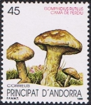 Stamps Andorra -  NATURALEZA. GOFIDIO VISCOSO (CHROOGONPHUS RUTILUS)