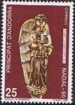 Stamps Andorra -  NAVIDAD 1990. ANGEL DE LA IGLESIA DE SAINT ISOLE I SANTA VICTORIA