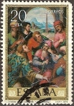Stamps : Europe : Spain :  S.Esteban en la Sinagoga
