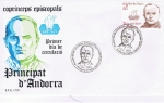 Stamps Andorra -  SPD COPRÍNCIPES. OBISPO JUAN J LAGUARDA FENOLLERA