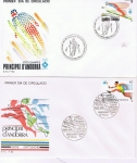 Sellos de Europa - Andorra -  SPD JUEGOS OLIMPICOS 1984. 