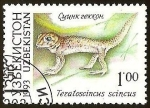 Stamps Asia - Uzbekistan -  TERATOSCINCUS SCINCUS