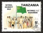 Sellos del Mundo : Africa : Tanzania : NATIONAL SOLIDARITY WALK