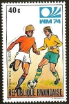 Stamps : Africa : Rwanda :  FUTBOL - WM 1974 - PAYS BAS - SUEDE