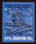 Stamps : Europe : Albania :  ALBANIA - Centro Histórico de Berat y  Gjirokastra
