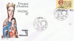 Stamps : Europe : Andorra :  SPD NAVIDAD 1987. LA DOCTRINA PUERIL DE RAMON LLULL
