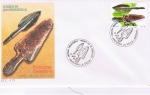 Stamps : Europe : Andorra :  SPD ANDORRA PREHISTÓRICA. PUNTAS DE LANZA