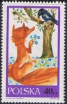Stamps Poland -  CUENTOS. LA ZORRA Y EL CUERVO