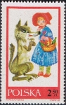 Stamps : Europe : Poland :  CUENTOS. CAPERUCITA ROJA