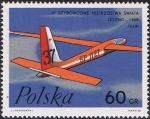 Stamps : Europe : Poland :  11 CAMPEONATO DEL MUNDO DE VUELO LIBRE. ZÉFIRO