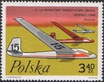 Stamps : Europe : Poland :  11 CAMPEONATO DEL MUNDO DE VUELO LIBRE. MOUCHE
