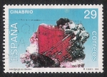 Stamps : Europe : Spain :  MINERALES: 7.232.011,00-Cinabrio