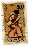 Stamps Spain -  2342.- Juegos Olimpicos en Montreal. Lucha Canaria.