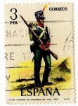 Stamps : Europe : Spain :  2352.- Uniformes Militares. VI grupo. Zapador de Ingenieros de Gala (1825)