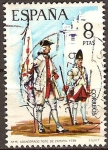 Stamps : Europe : Spain :  Abanderado regto. de Zamora