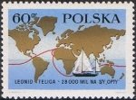 Stamps : Europe : Poland :  LEONID TELIGA, NAVEGANTE SOLITARIO