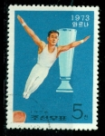 Stamps North Korea -  Gimnasia