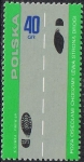 Stamps Poland -  SEGURIDAD EN LA CIRCULACIÓN. CAMINAR A LA IZQUIERDA FUERA DE LAS AGLOMERACIONES