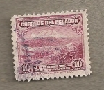 Stamps : America : Ecuador :  Volcán