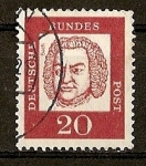 Sellos del Mundo : Europa : Alemania : Johan Sebastian Bach.