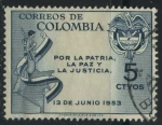 Sellos del Mundo : America : Colombia : Por la Patria, la Paz y la Justicia