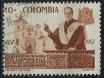 Sellos de America - Colombia -  Cent. Mons. R.M. Carrasquilla (1857-1957)
