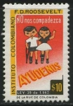 Stamps : America : Colombia :  Instituto Colombiano F.D. Roosevelt