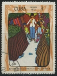 Stamps : America : Cuba :  80 Aniv. Nacimiento Ho Chi Ming