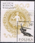 Stamps : Europe : Poland :  HB 7º CENTENARIO DE VARSOVIA