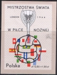 Stamps Poland -  HB COPA DEL MUNDO DE FÚTBOL, EN LONDRES