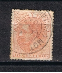 Stamps Spain -  Edifil  210  Alfonso XII.   