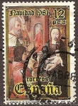 Sellos de Europa - Espa�a -  Navidad 1981-La oracion de los Reyes Cervera (Palencia)