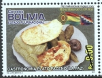Stamps : America : Bolivia :  Gastronomía boliviana - Plato paceño