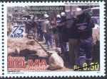 Stamps Bolivia -  75 Años Yacimientos Petrolíferos Fiscales Bolivianos