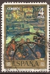 Stamps Spain -  La vuelta de la pesca (Solana)