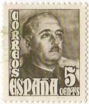 Stamps Spain -  1020.- General Franco
