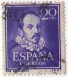 Stamps : Europe : Spain :  1074.- Literatos. Ruiz de Alarcón