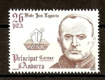 Stamps Andorra -  Coprincipes - Juan J. Laguarda Fenollera.