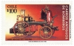 Stamps : America : Chile :  Carros Antiguos De Bomberos 