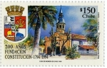 Stamps Chile -  200 años de Constitucion