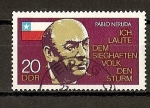 Stamps Germany -  Primer Aniv. de la muerte de Pablo Neruda.