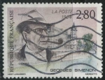 Sellos de Europa - Francia -  S2443 - George Simenon (1903-1989)